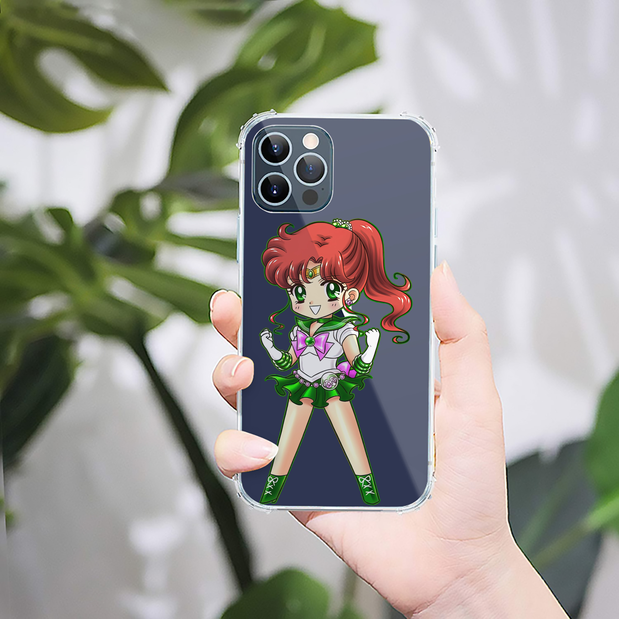 （画像用） 美少女戦士セーラームーン 木野 まこと きの まこと Sailor Moon Kino Makoto （セーラージュピター；Sailor Jupiter） 【iPhone 12シリーズ対応】透明スマホケース（クリアソフトケース）